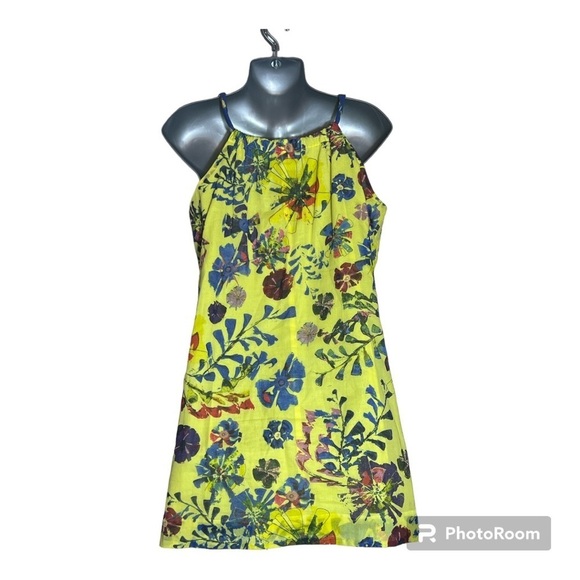 Anthropologie Vanessa Virginia Keyhole Paintery A Line Dress Size 2 - Picture 2 of 10